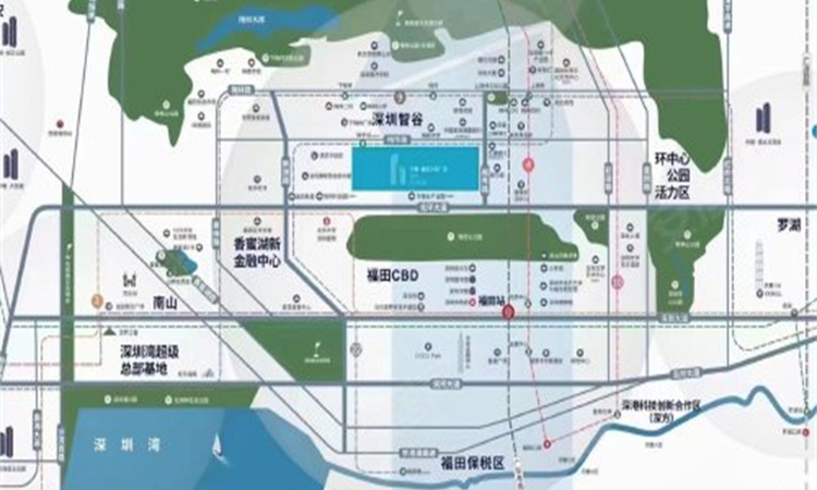 中粮·福田大悦广场交通图