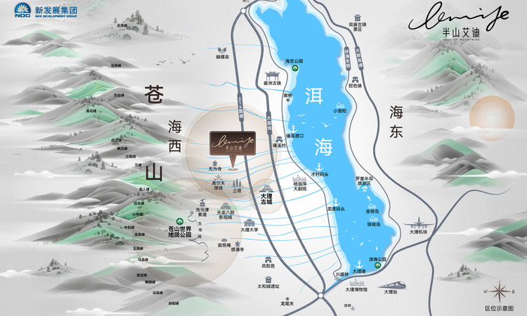 半山艾迪交通图