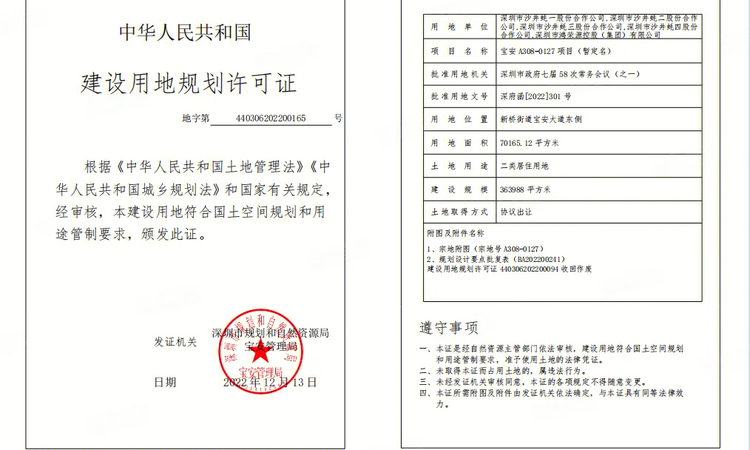 鸿荣源·珈誉府楼盘证照