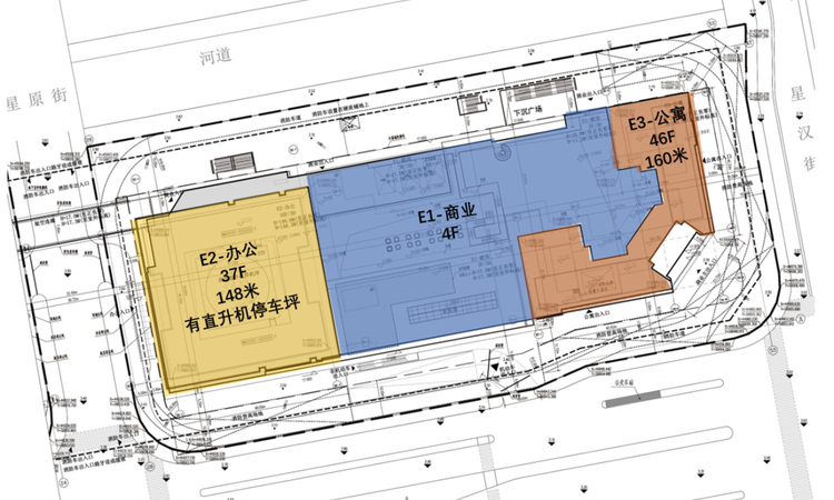 万科左岸中心楼层平面图