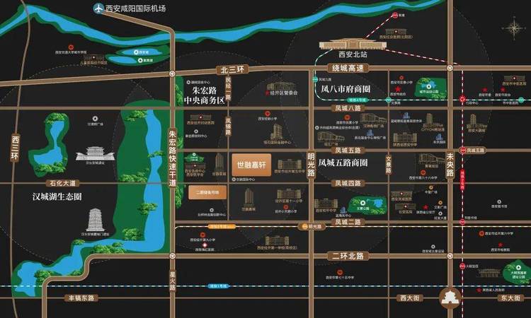 世融·星樾交通图