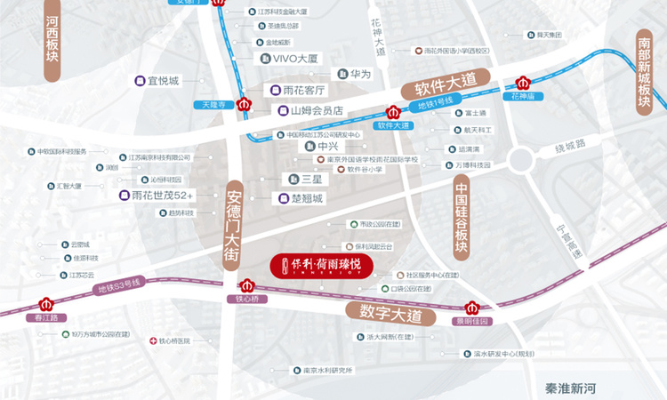 保利荷雨瑧悦交通图