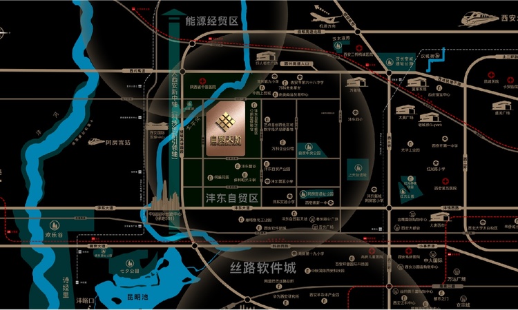 自贸天阶|兰极之星交通图