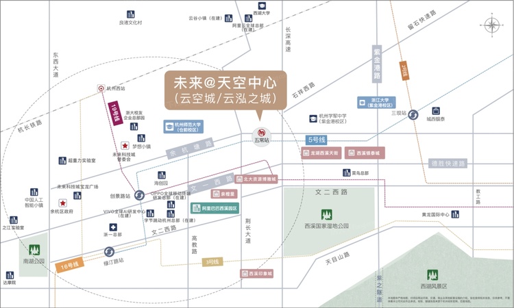 未来天空中心交通图