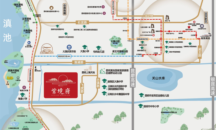 朗基紫境府交通图