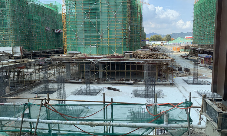 高铁馨苑施工进度图