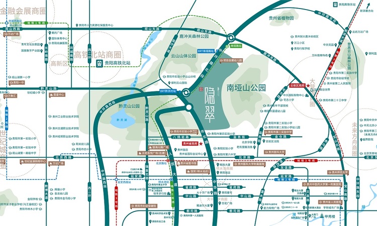 贵阳城投·隐翠交通图