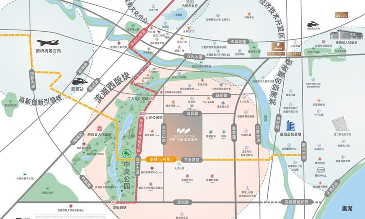 邦泰万城滨湖未来交通图