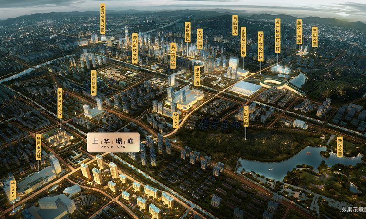 上华璟庭交通图