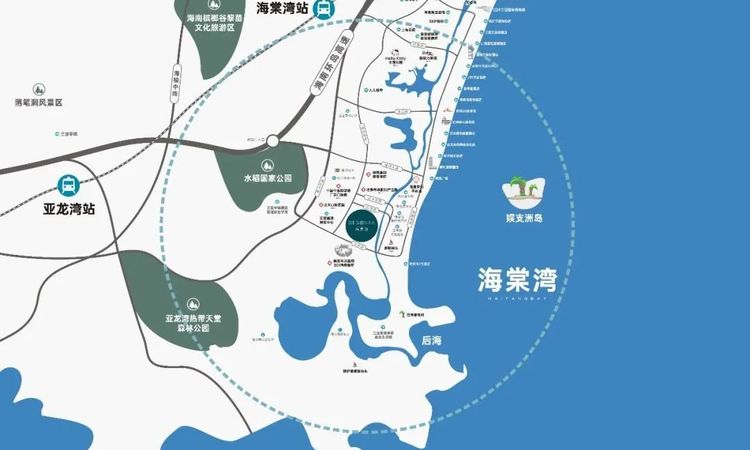 新天房海棠墅交通图
