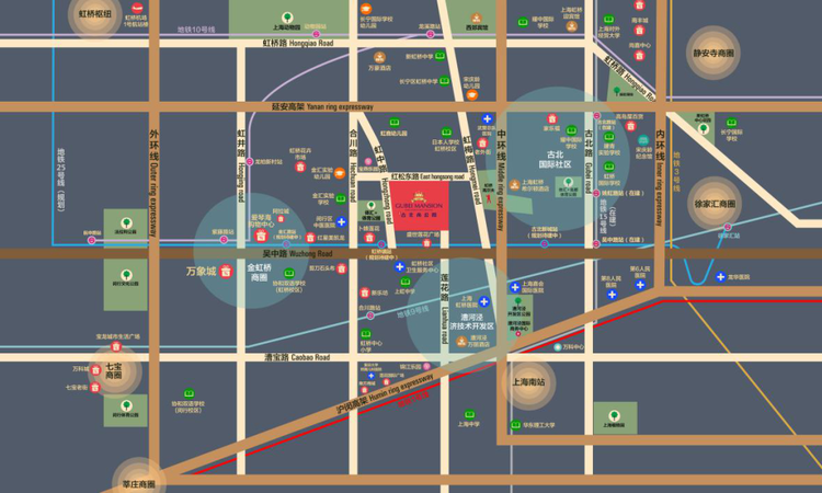 古北悦公馆交通图