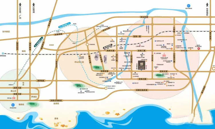 金沙濠逸花园交通图