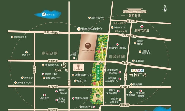 恒昌·名门胜地交通图