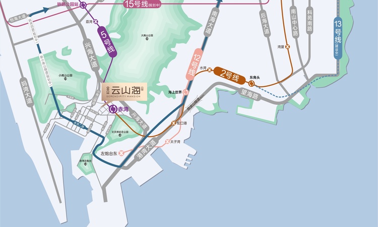 金众·云山海公馆交通图