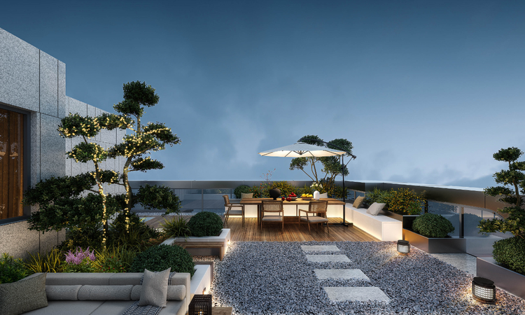 城改玉湖云境实景图