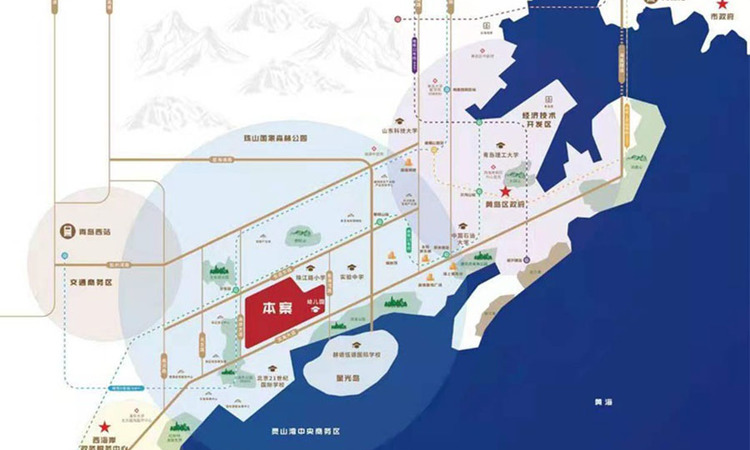 中交海发山海大观交通图