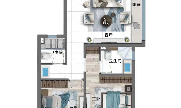 鸿翔悦湖里楼层平面图