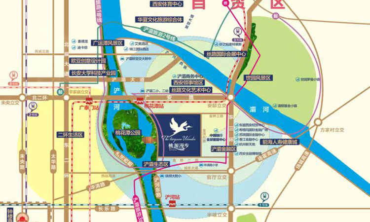 桃源漫步天境交通图