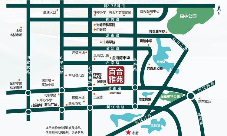 阳江百合雅苑交通图
