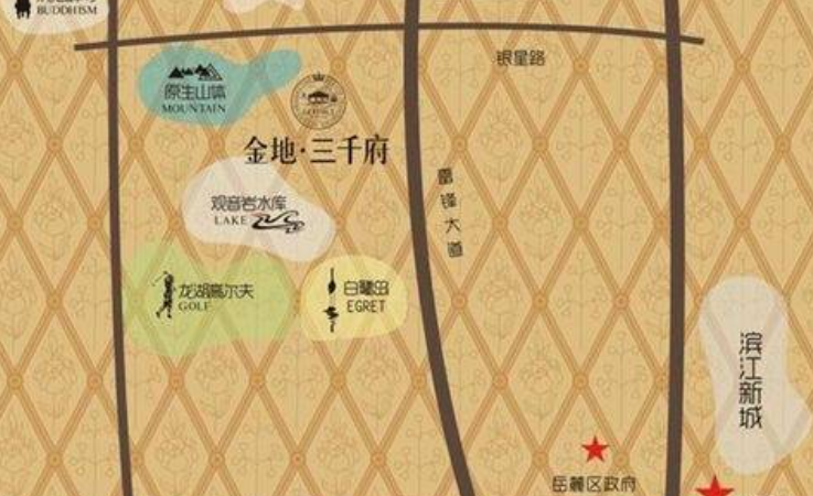 金地·湖山樾交通图