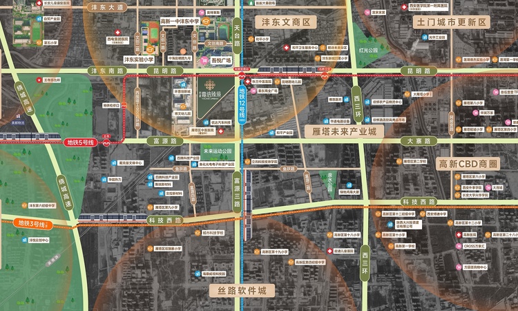 地建嘉信臻境交通图