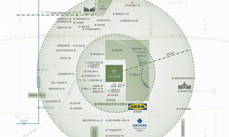  中海·锦业元晟交通图