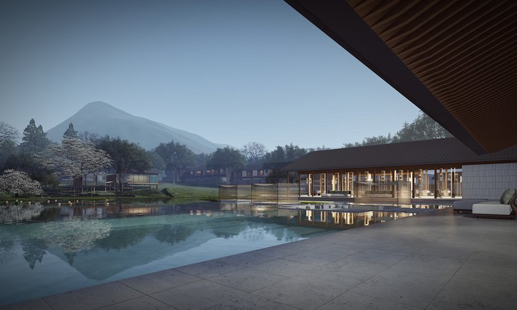 五粮液华西青城山国际康养中心效果图