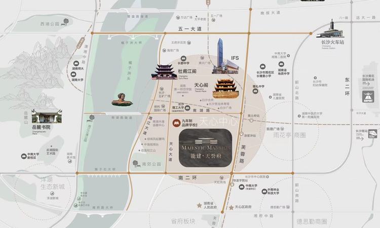 能建天誉府交通图