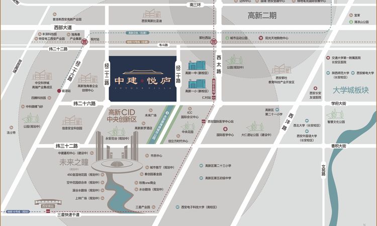 中建悦庐交通图