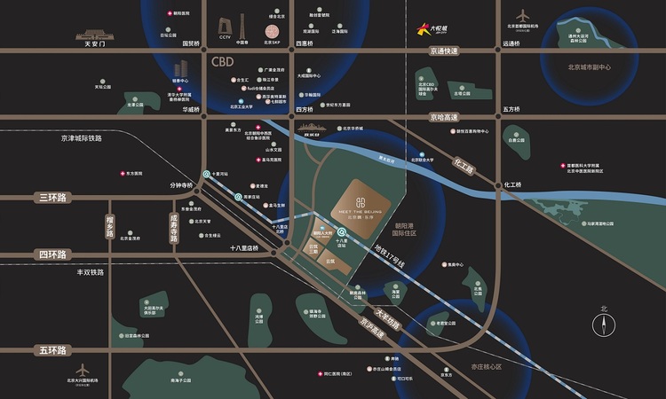 北京隅·东序交通图