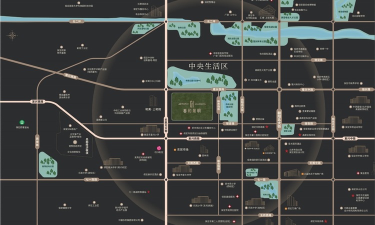 春和景明交通图