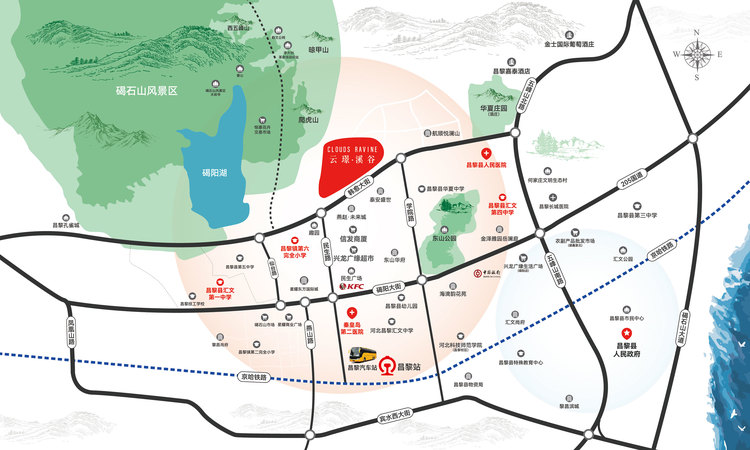 云璟·溪谷交通图