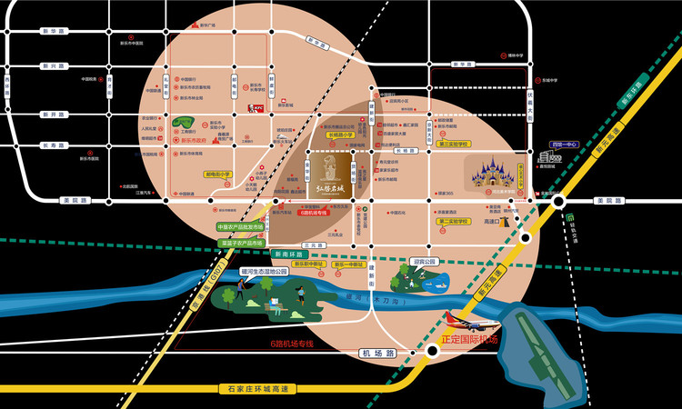 弘启名城交通图