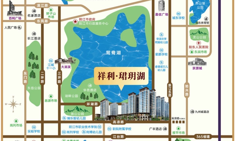 祥利·珺玥湖交通图