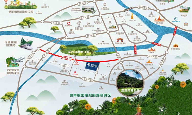 景福源交通图