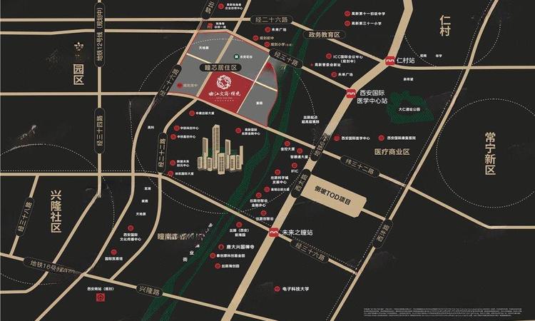 曲江文商·檀境交通图