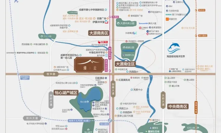 建发华润缦云交通图