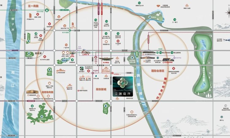 中欣澜庭序交通图