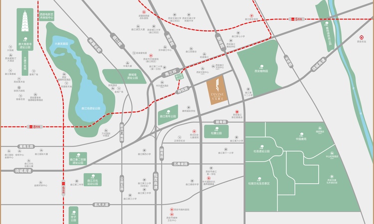 大元曲江交通图