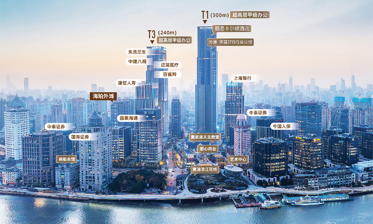 绿地外滩中心T3办公楼实景图