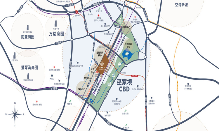 云锦东方交通图
