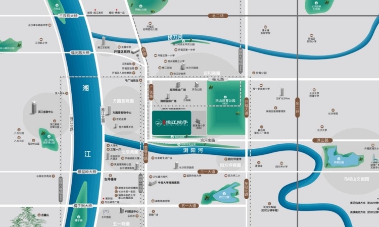 城投揽江院子交通图