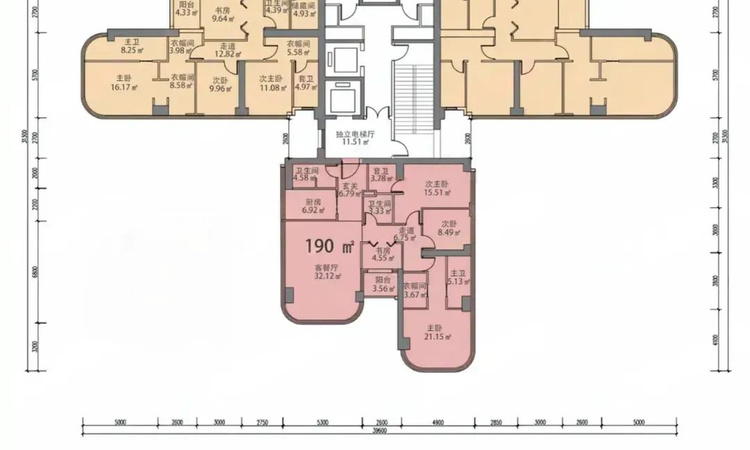 中海·深湾玖序楼层平面图