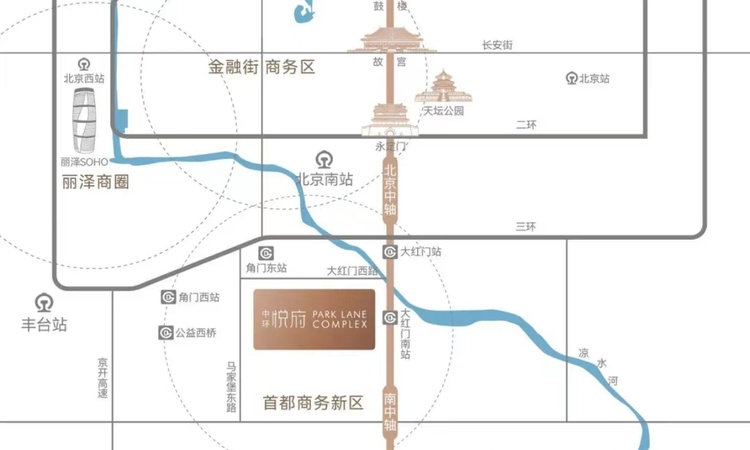 中环悦府交通图