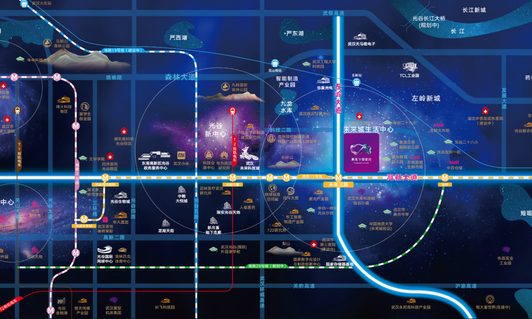 世茂十里星河交通图