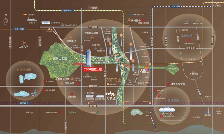 CBD缦雲公馆交通图