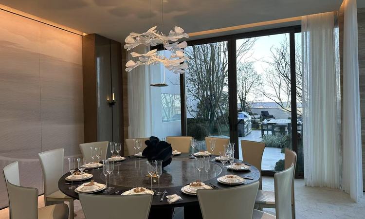 湖亭望月实景图