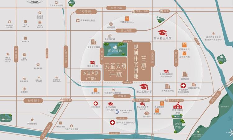 天一仁和云玺天颂交通图