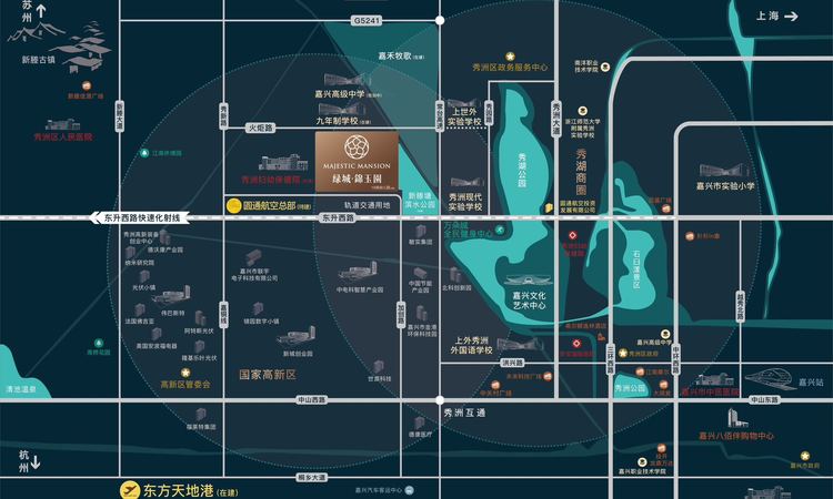 绿城锦玉园交通图