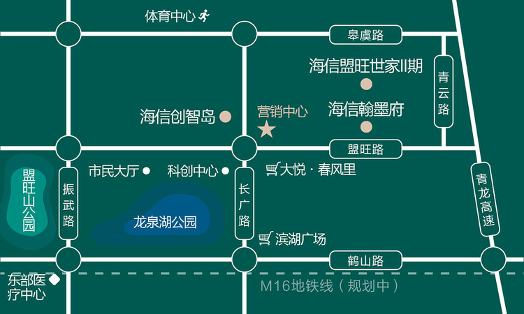 海信翰墨府交通图